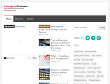 Tablet Screenshot of enterprisefeatures.com